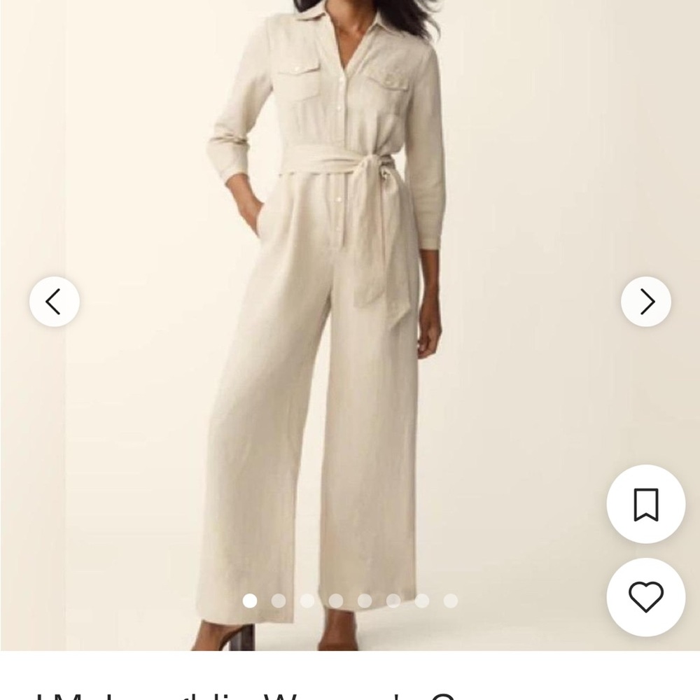 J McLaughlin and Elegant Cream Jumpsuit NWT L